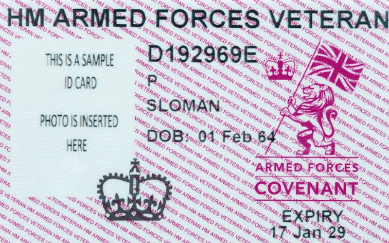 Update on HM Forces Veterans’ Cards